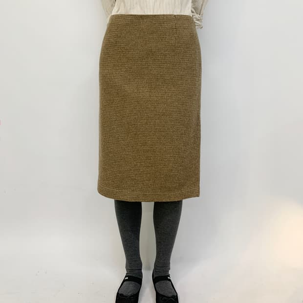 랄프 로렌 체크 울 스커트