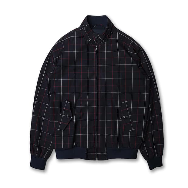바라쿠타 [Baracuta] 다크 네이비 클래식 체크 블루라인 G9 자켓