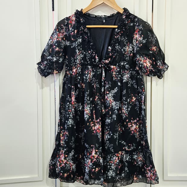 플라워 쉬폰 원피스