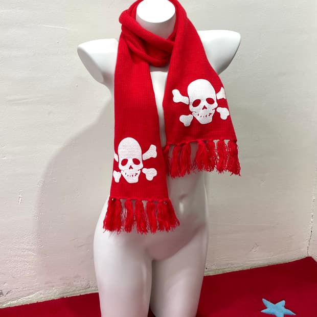 Skull Red Scarf
