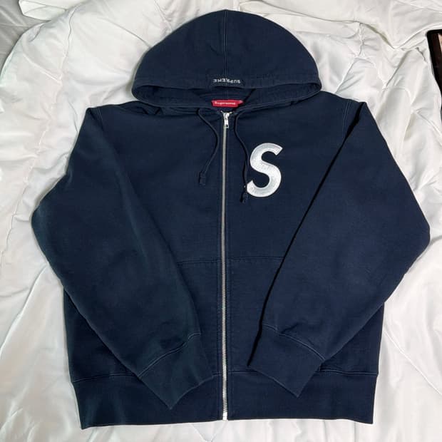 25fw 슈프림 S로고 네이비 집업