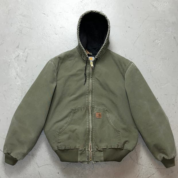 OG 칼하트 J130 액티브 자켓 칼하트 ARG 모스그린