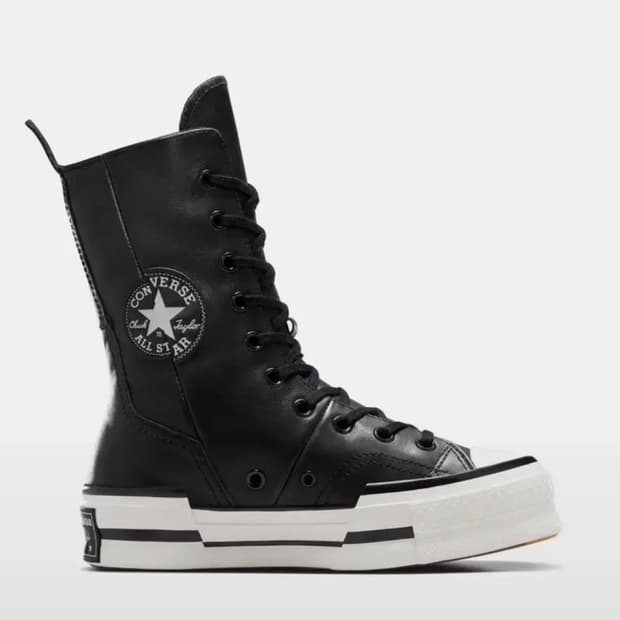 구해요) 컨버스 척 70 플러스 엑스하이 레더 블랙 245-250