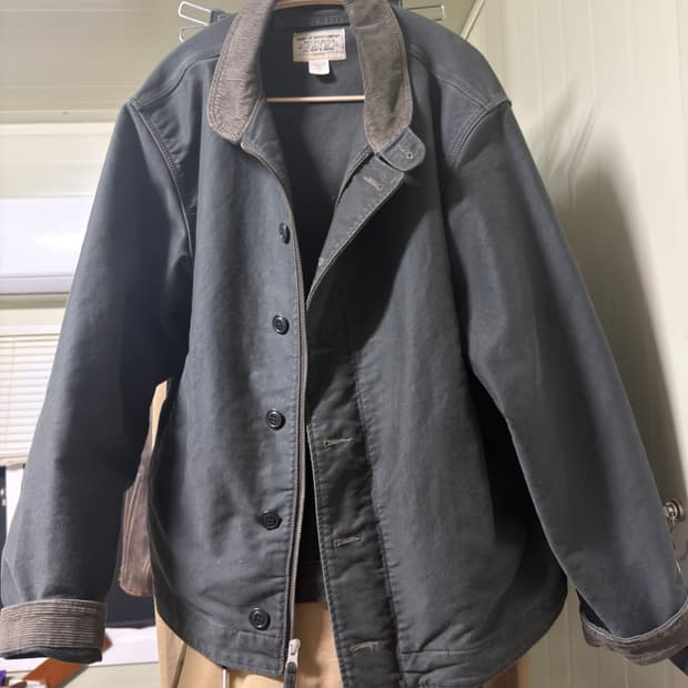 RRL 덱자켓 블랙 L