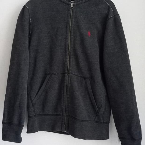 폴로 랄프로렌 차콜 후드집업