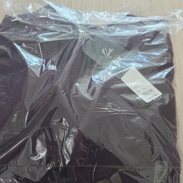 유니클로 후리스 오버사이즈 가디건 퍼플 XL 새상품