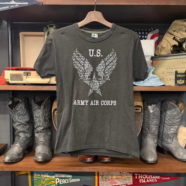 아비렉스 PX 시그니처 레터링 심볼 에어포스 그래픽 티셔츠 N846   