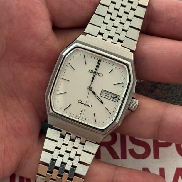Seiko 세이코 Chronos 쿼츠 옥타곤 Day-Date