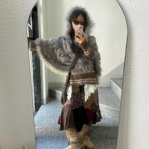 빈티지 히피 모리 코디 세트