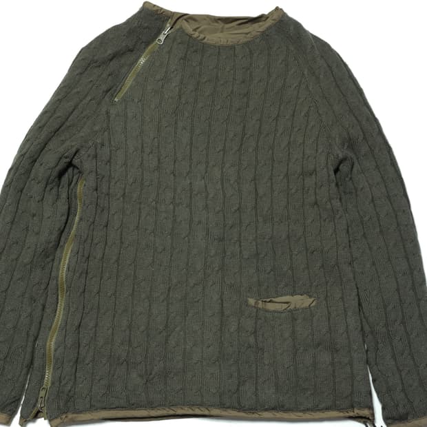 [JPN]Reversible Cable Knit Pullover