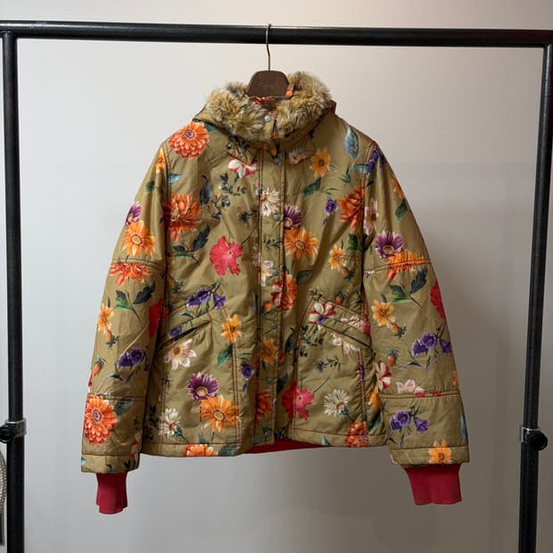 (42) Oiliy 오일릴리 플라워 패턴 후드 점퍼 자켓