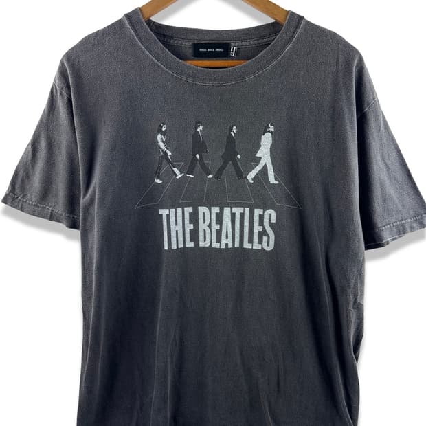 비틀즈 애비로드 그래픽 워싱 티셔츠2276