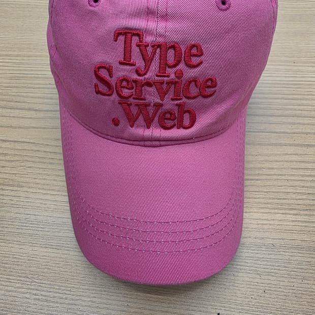 타입 서비스 핑크 볼캡