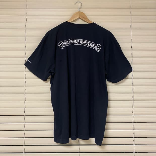 크롬하츠 Chrome Hearts 스크롤 퍽유 로고 반팔 티셔츠 XL