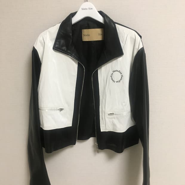 마뗑킴 가죽 레더 자켓