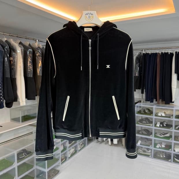 [리오브전포점] 셀린느 트리오페 벨루어 트랙 벨벳 후드집업