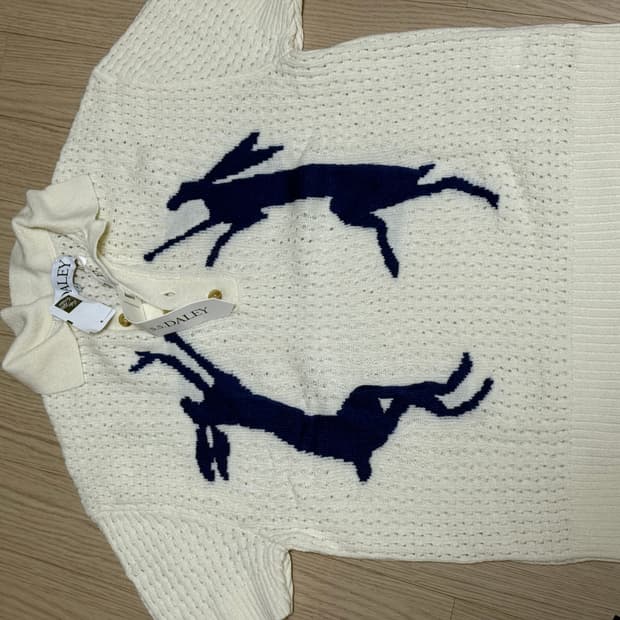 S.S. DALEY(에스에스 데일리) 래빗 니트 폴로 셔츠-M