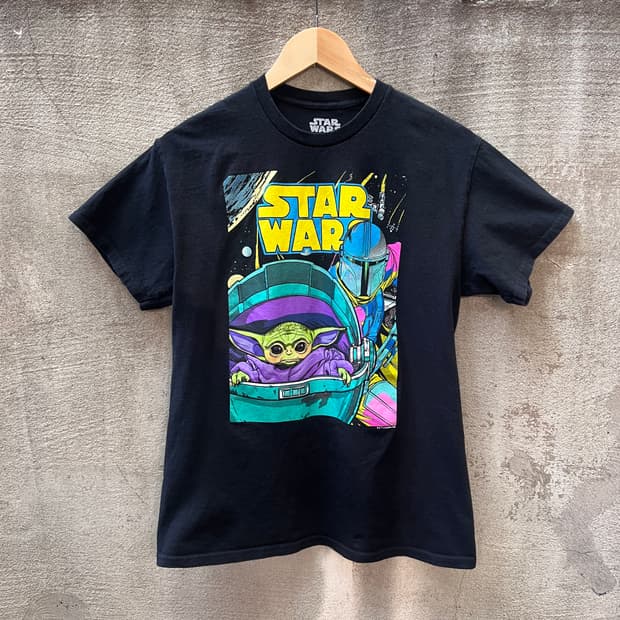 스타워즈 베이비요다 반팔 티셔츠 블랙