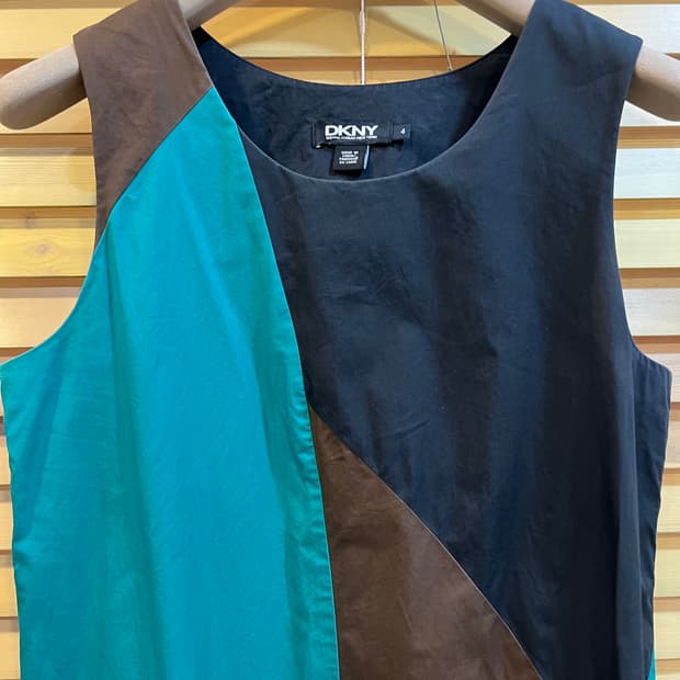 디케이앤와이 DKNY 여성 네이비 민소매원피스