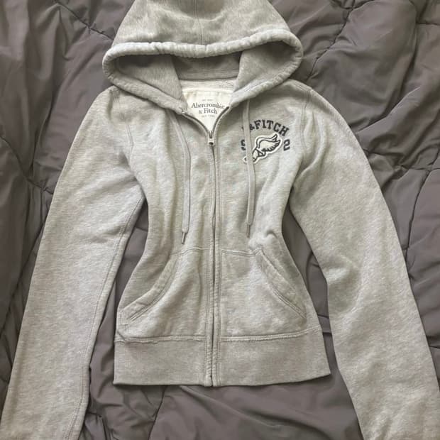 아베크롬비 그레이 후드집업