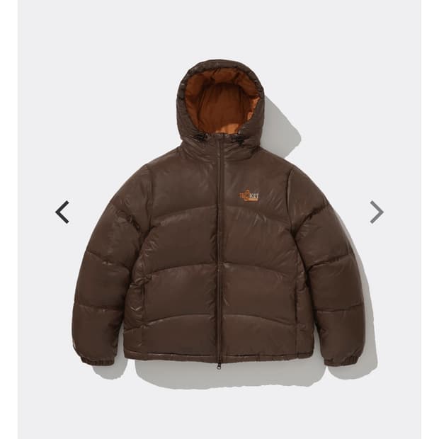 테켓 패딩 브라운