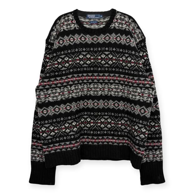 폴로 랄프로렌 페어아일 패턴 니트 티셔츠