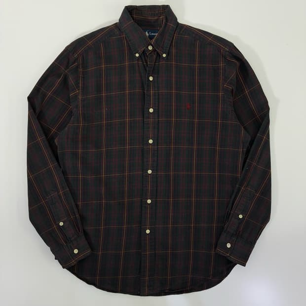 Polo  폴로 랄프로렌 자수 코튼 체크 셔츠