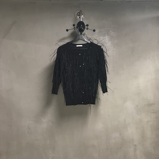 오스카 드 라 렌타 블랙 가디건 M(W)