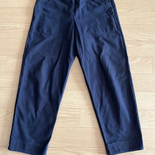 코스 일자 팬츠 네이비 