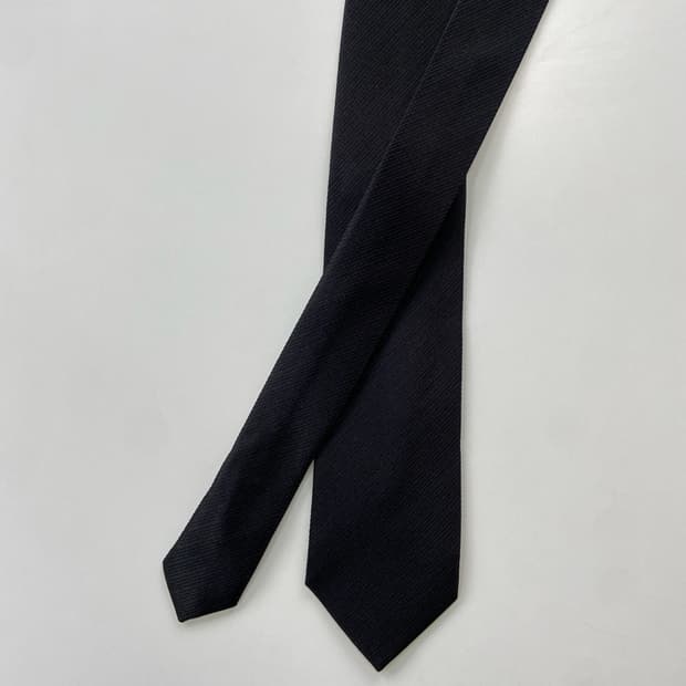 베네통 명품 정품 블랙 넥타이 (BENETTON) 7.3cm