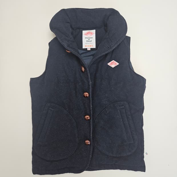 단톤 X 빔스 협업 패딩조끼 / 네이비 / 34사이즈(S)