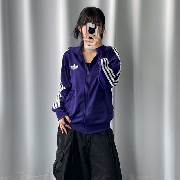 아디다스 루즈핏 딥퍼플 구파이어버드 져지 