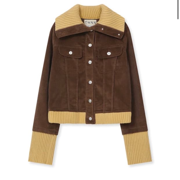 TMNN 니트 하이넥 자켓