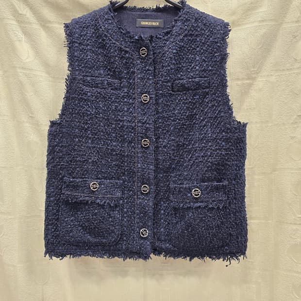 조르쥬레쉬 네이비 트위드 조끼 66