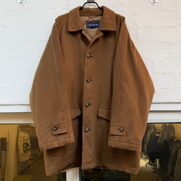 G.H.Collection 브라운 울 싱글 코트 LL