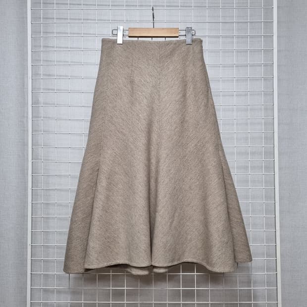 (택포) 랑방 플레어 모직스커트