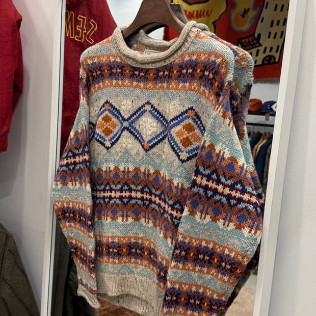 The Original Wear 빈티지 노르딕 울 니트 스웨터