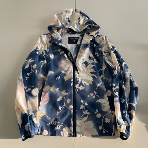 폴로 랄프로렌 골프 플라워 후드 바람막이