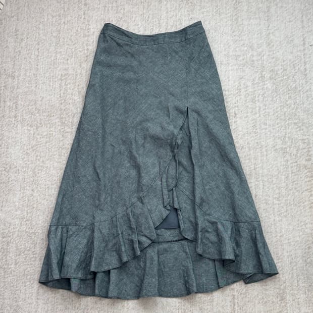 LAURA ASHLEY 랩 스타일 롱 스커트