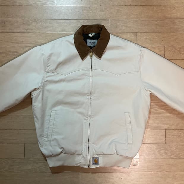 칼하트 WIP OG 산타 페 자켓 솔트 에이지드 캔버스 - 윈터