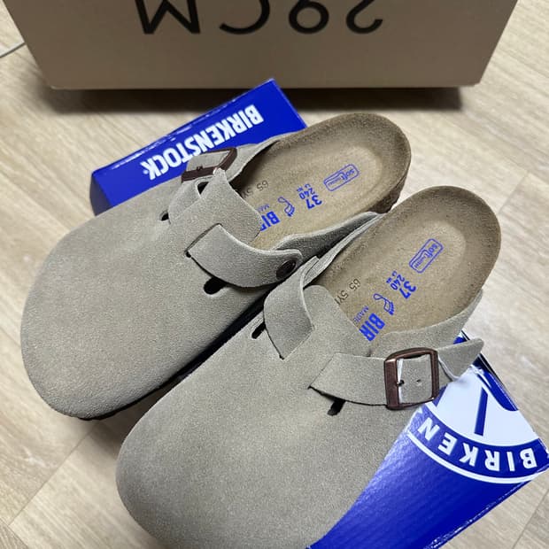 [새상품] 버켄스탁 보스턴 타우페 레귤러 37 (240)