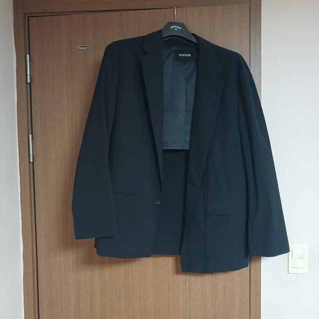 시스템옴므 남성 블랙 자켓110 