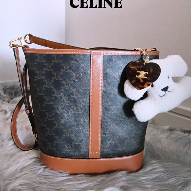 셀린느 트리옹프 버킷백 미디움