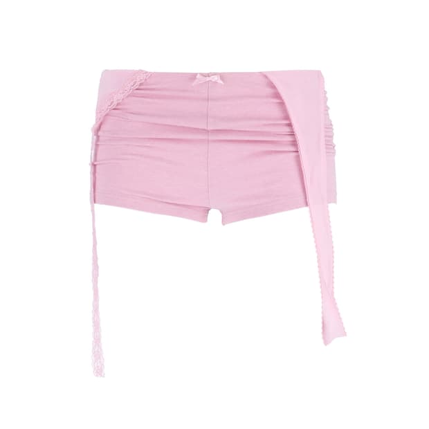 ROSAKITTEVINE( layered lace slip shorts)