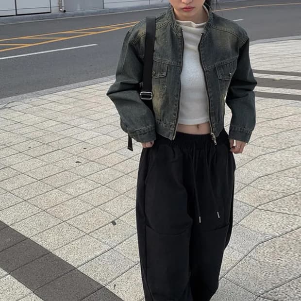 빈티지 청자켓