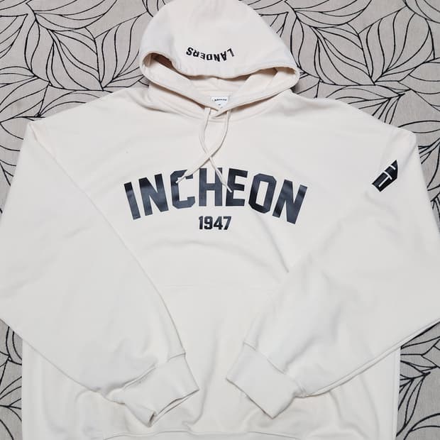 랜더스 인천 1947 후드티 115 베이지