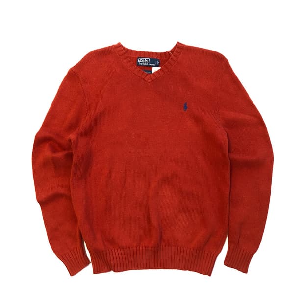 폴로 랄프로렌 니트 레드