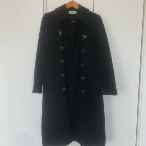 캘빈클라인 블랙 울코트 77