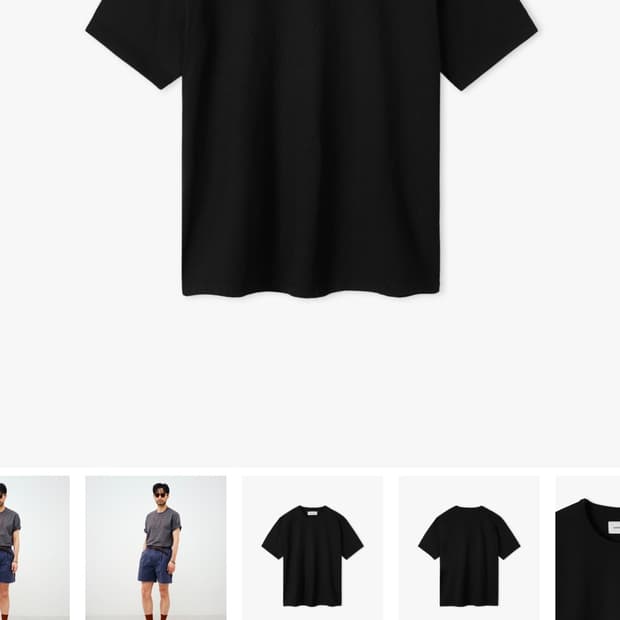 <새상품>처칠롬퍼 컴포트 티셔츠 블랙 L