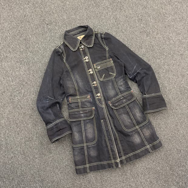 CARLING 빈티지 여성 데님 원피스